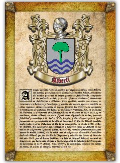 Apellido Albertí. Lámina descargable en formato pdf con impresiones ilimitadas