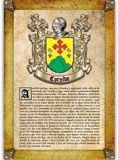 Apellido Cornide. Lámina descargable en formato pdf con impresiones ilimitadas