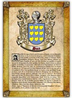 Apellido Duce. Lámina descargable en formato pdf con impresiones ilimitadas