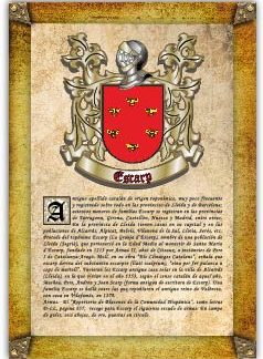 Apellido Escarp. Lámina descargable en formato pdf con impresiones ilimitadas