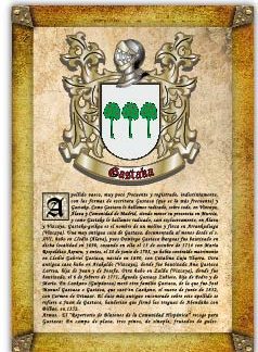 Apellido Gastaka. Lámina descargable en formato pdf con impresiones ilimitadas