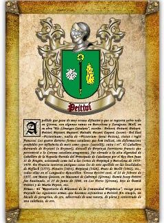 Apellido Peitiví. Lámina descargable en formato pdf con impresiones ilimitadas