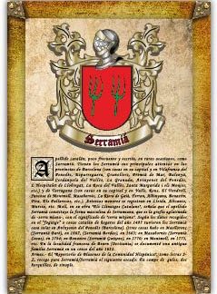 Apellido Serramiá. Lámina descargable en formato pdf con impresiones ilimitadas