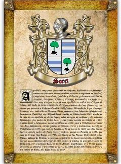 Apellido Soret. Lámina descargable en formato pdf con impresiones ilimitadas