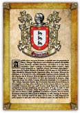 Apellido Oqueranza. Lámina descargable en formato pdf con impresiones ilimitadas
