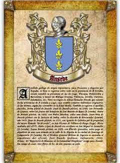 Apellido Ansede. Lámina descargable en formato pdf con impresiones ilimitadas