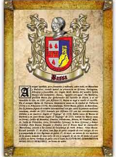 Apellido Bassa. Lámina descargable en formato pdf con impresiones ilimitadas
